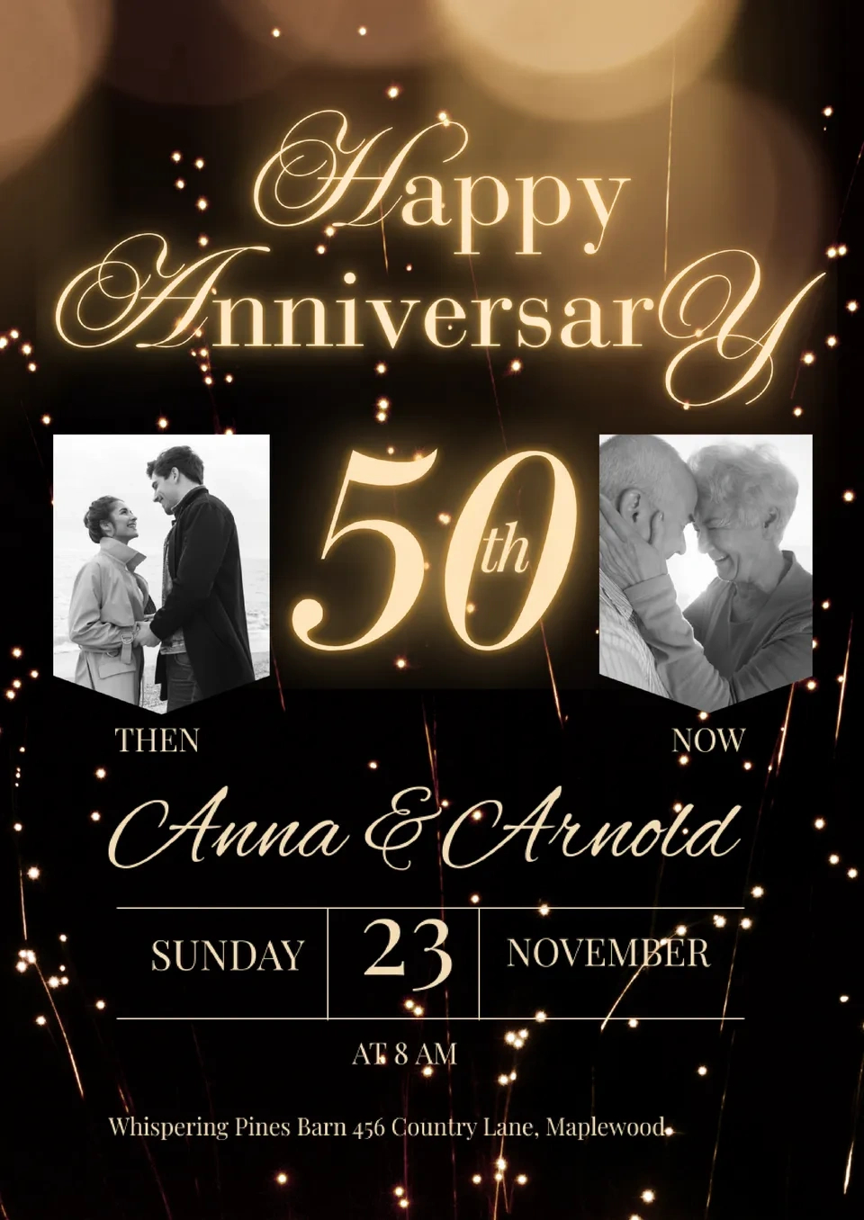 Free 50Th Wedding Anniversary Invitation Template For Google Docs regarding Free Printable 50Th Wedding Anniversary Invitation Templates