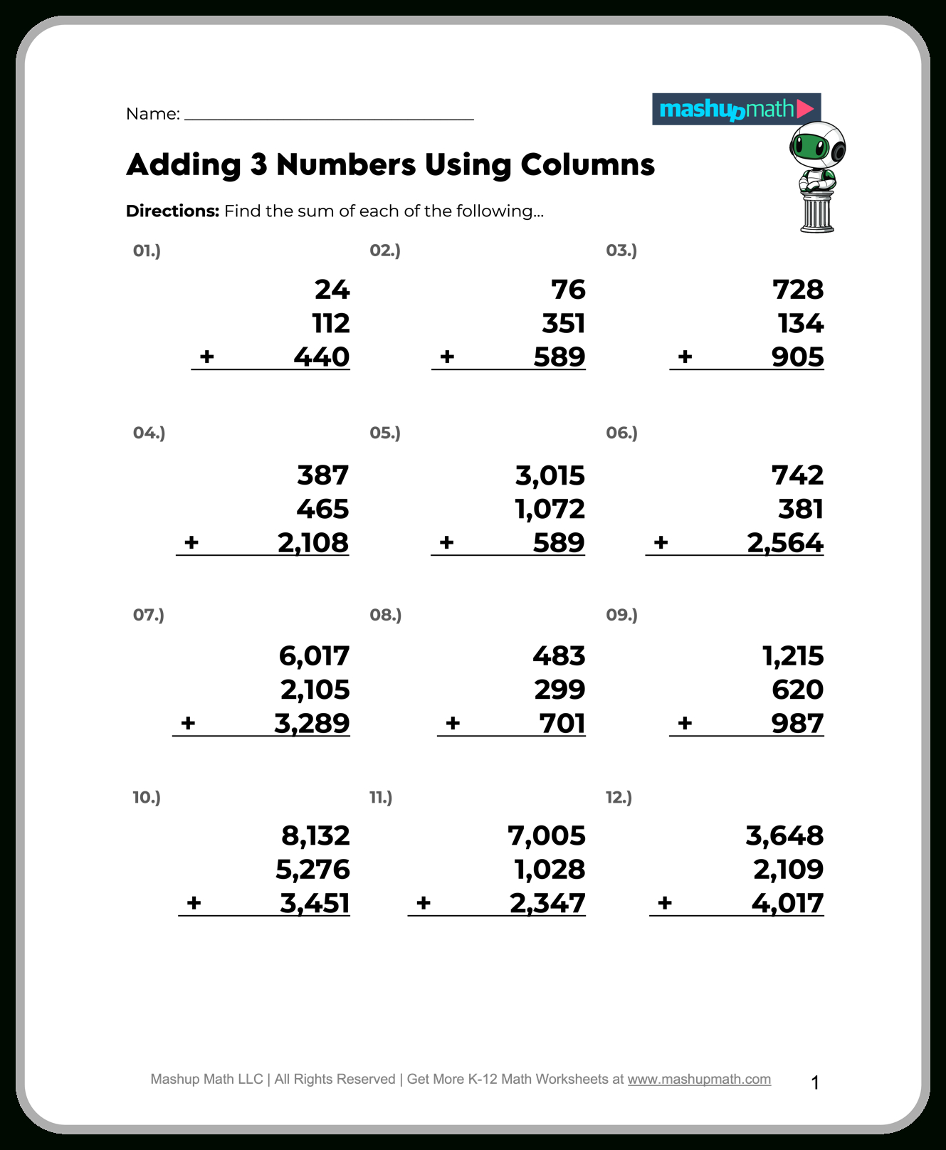 Free 5Th Grade Math Worksheets—Printable W/ Answers — Mashup Math pertaining to Free Printable 5Th Grade Math Worksheets