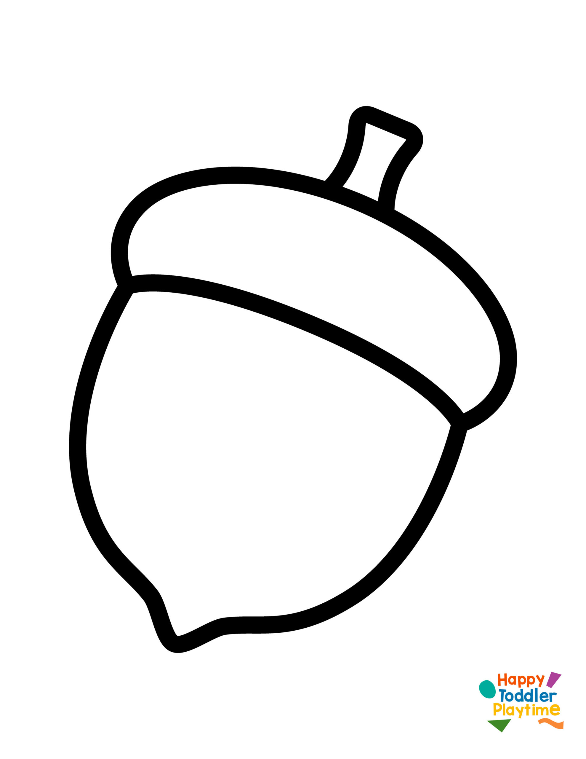 Free Acorn Templates For Crafts - Happy Toddler Playtime with Acorn Template Free Printable