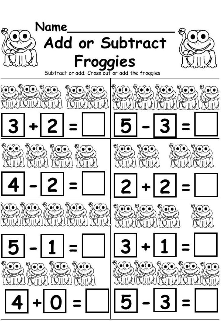 Free Addition And Subtraction Worksheet - Kindermomma pertaining to Free Printable Kindergarten Addition And Subtraction Worksheets