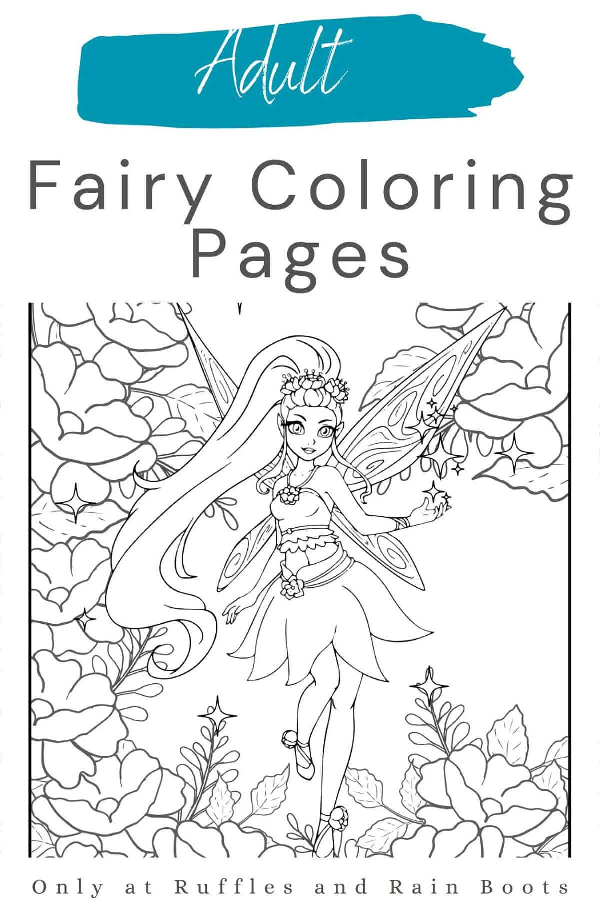 Free Adult Fairy Coloring Pages Printable - Ruffles And Rain Boots within Free Printable Coloring Pages Fairies Adults