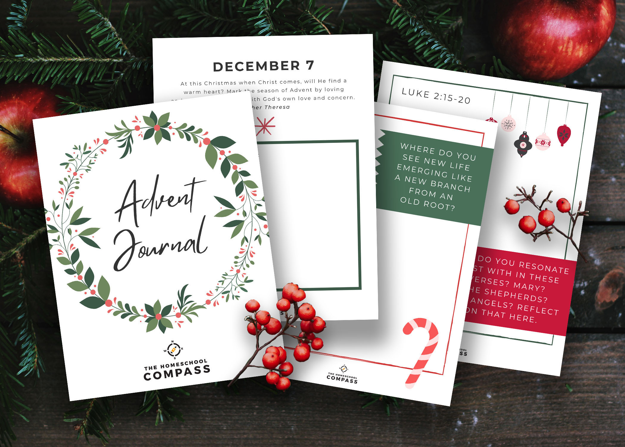 Free Advent Devotional Journal - Homeschool Compass for Free Printable Advent Devotions