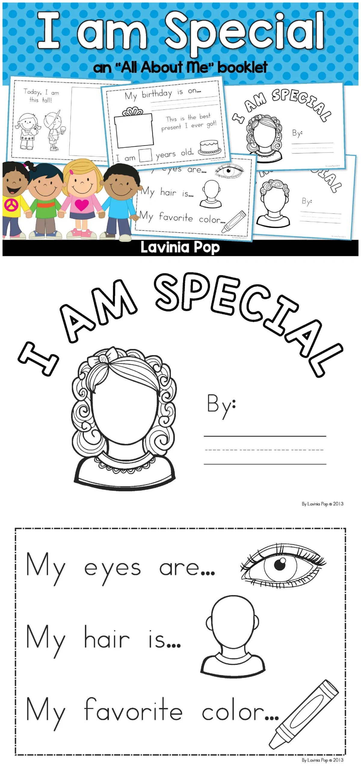 Free All About Me Booklet For Preschool And Kindergarten - In My World intended for Free Printable Books For Kindergarten