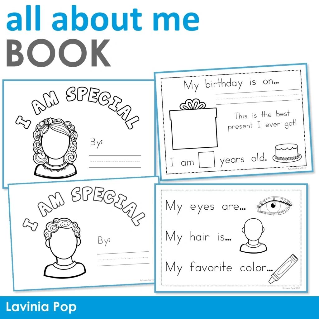 Free All About Me Booklet For Preschool And Kindergarten - In My World with Free Printable Books For Kindergarten