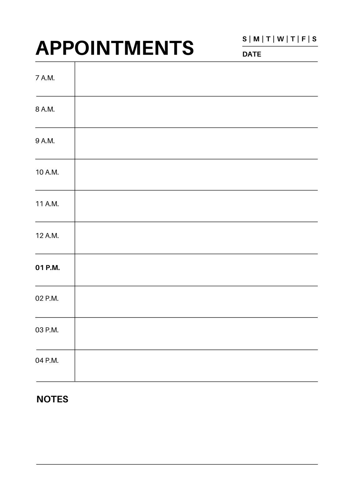 Free And Customizable Appointment Templates with regard to Appointment Book Template Free Printable