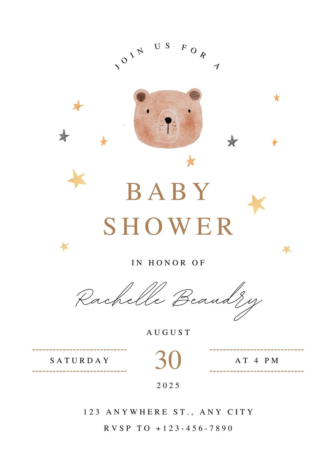 Free And Customizable Baby Shower Templates throughout Free Printable Baby Shower Invitations