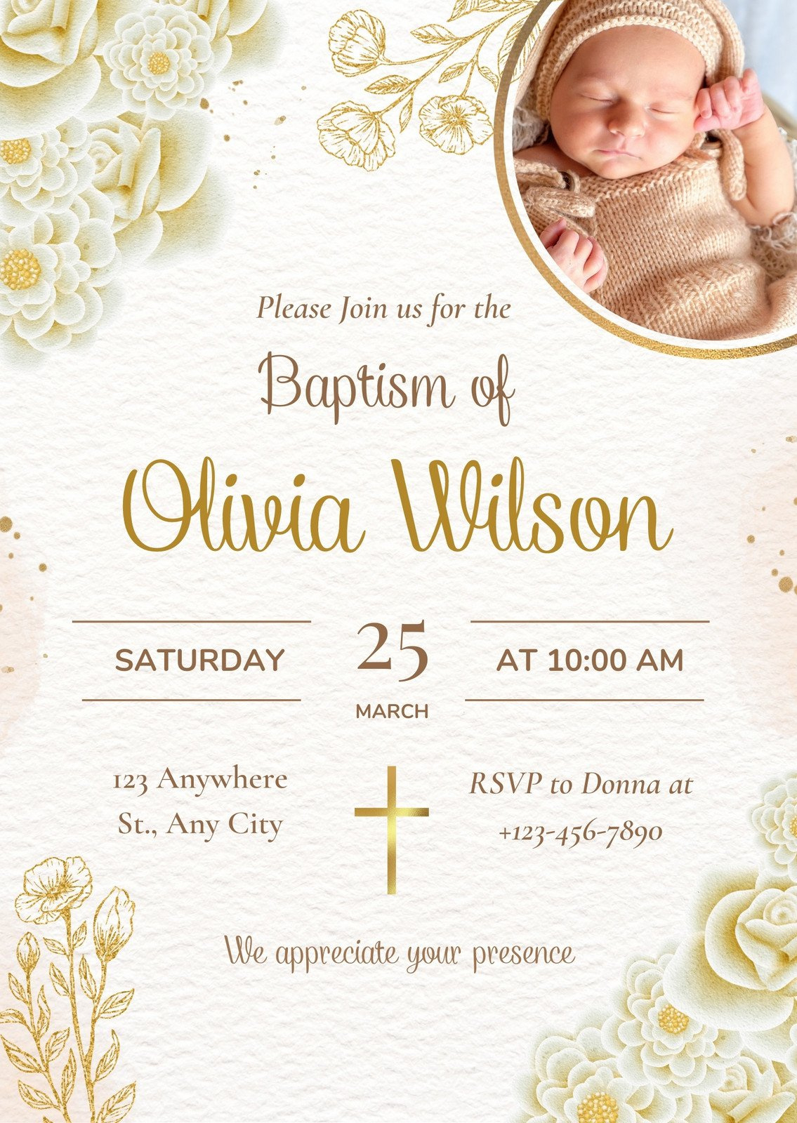 Free And Customizable Christening Templates | Canva with regard to Free Printable Personalized Baptism Invitations