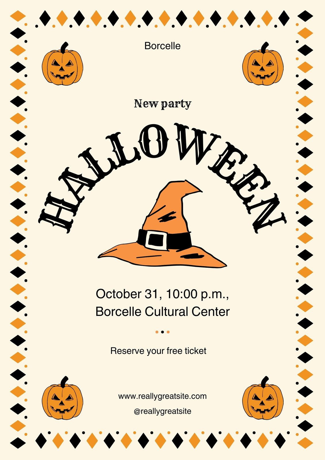 Free And Customizable Halloween Templates throughout Free Printable Halloween Flyer Templates
