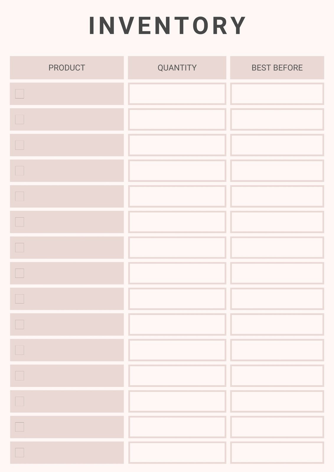 Free And Customizable Inventory Templates throughout Free Printable Inventory Sheets