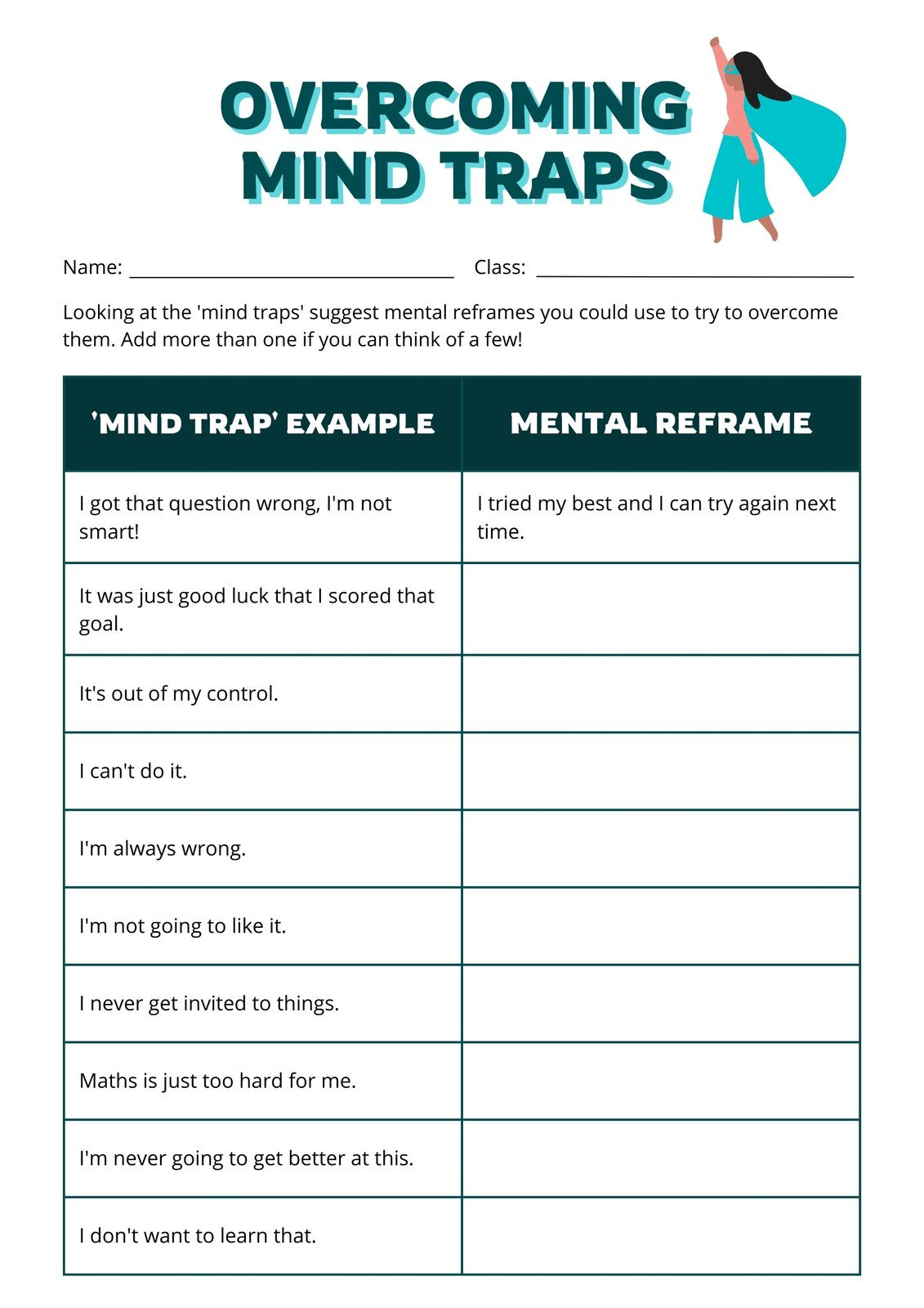 Free And Customizable Mental Health Templates inside Free Printable Mental Health Worksheets