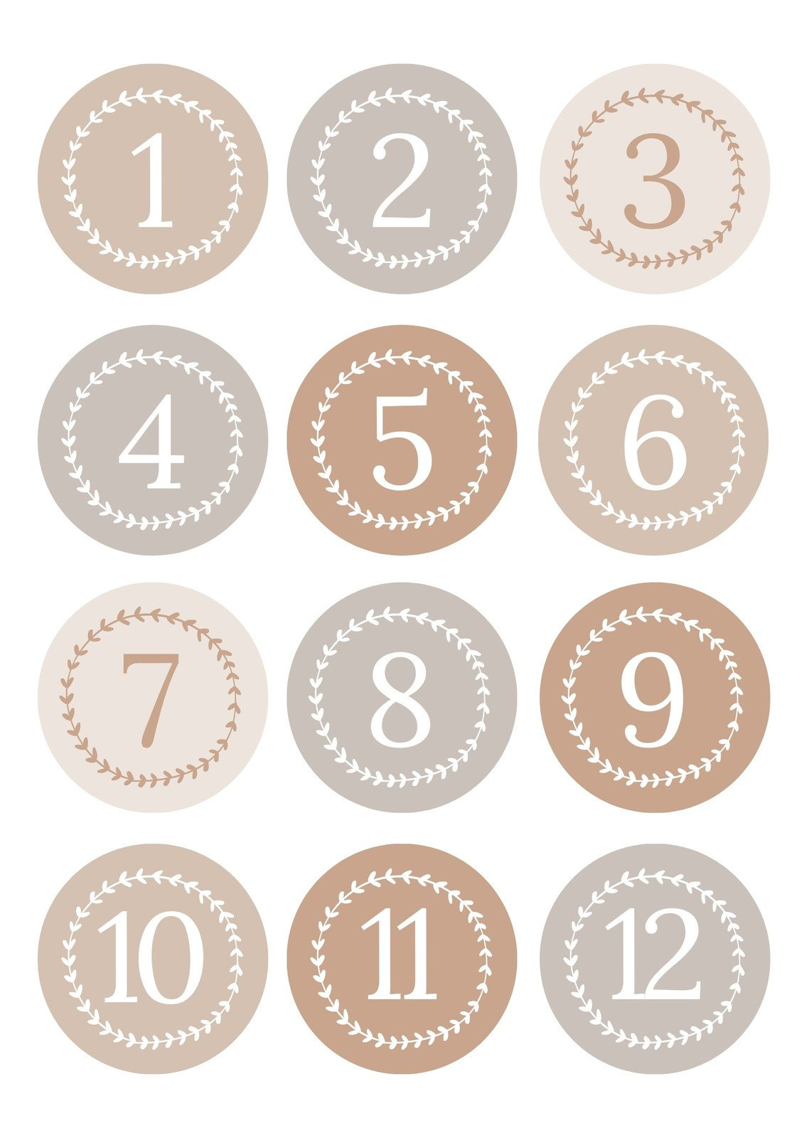 Free And Customizable Numbers Templates inside Free Printable Table Numbers 1 20
