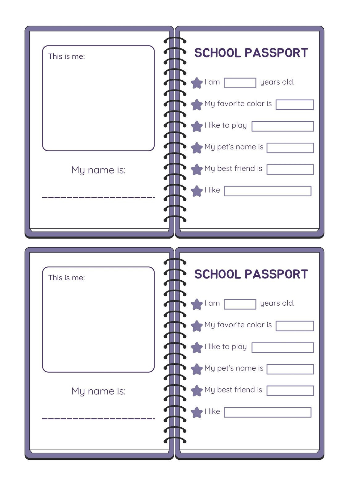 Free And Customizable Passport Templates intended for Free Printable Passport Template