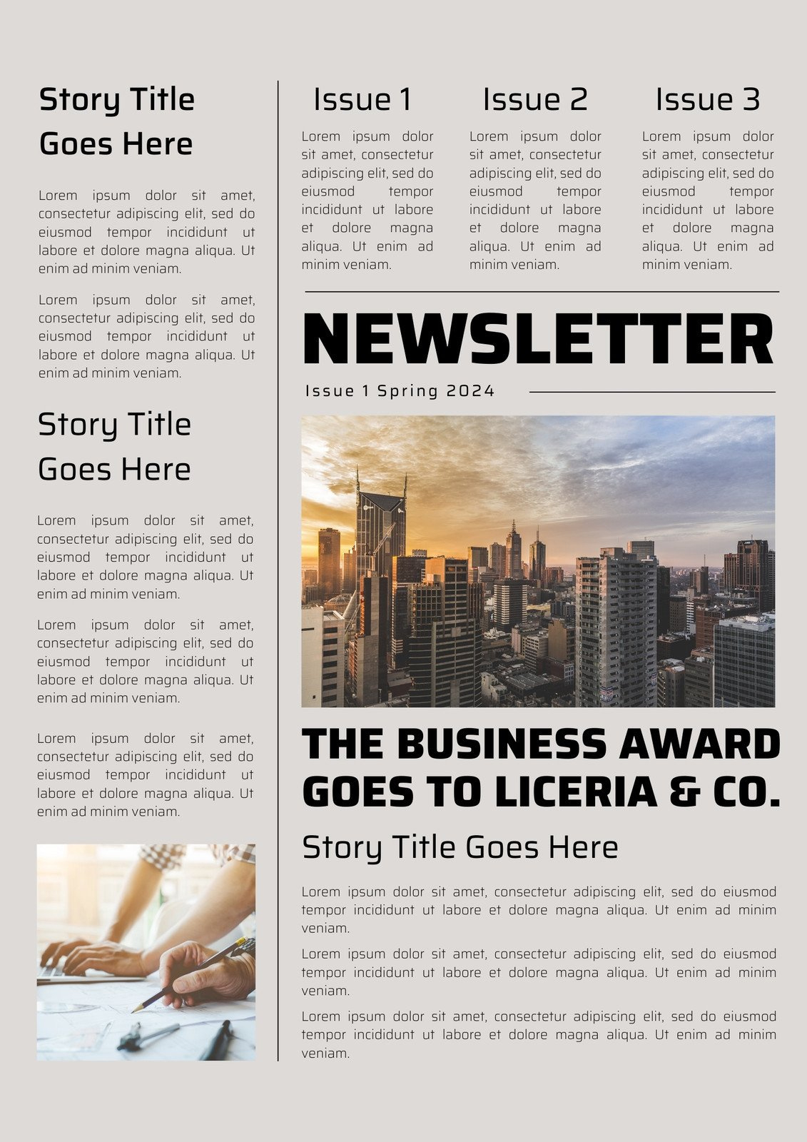 Free And Customizable Professional Newsletter Templates | Canva intended for Free Printable Newsletter Templates