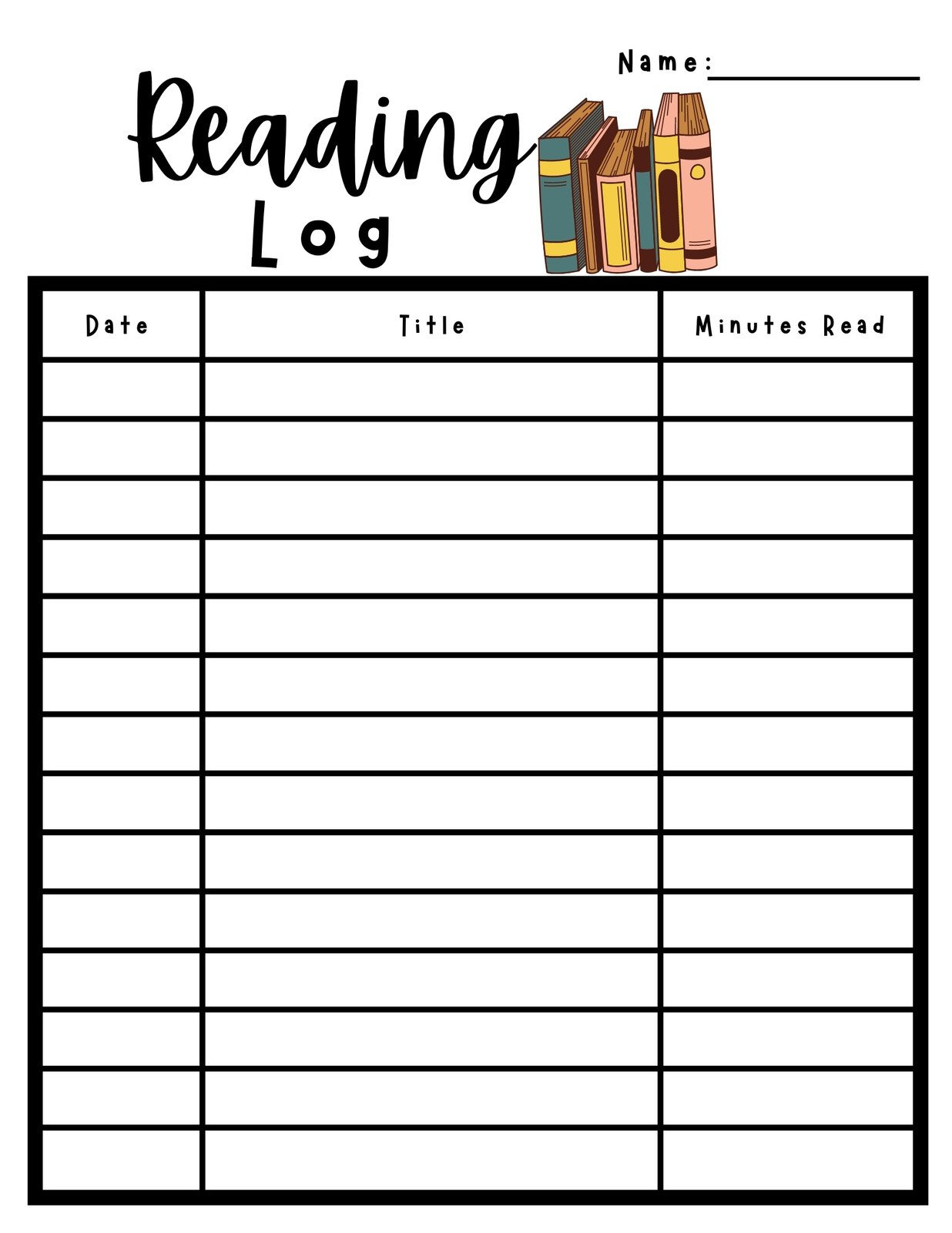 Free And Customizable Reading Log Templates regarding Free Printable Reading Log