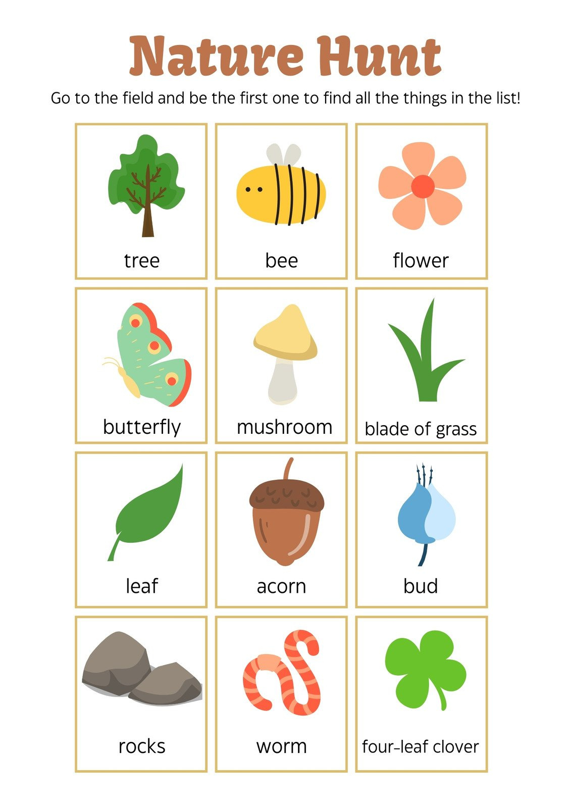 Free And Customizable Scavenger Hunt Templates within Free Printable Scavenger Hunt For Kids