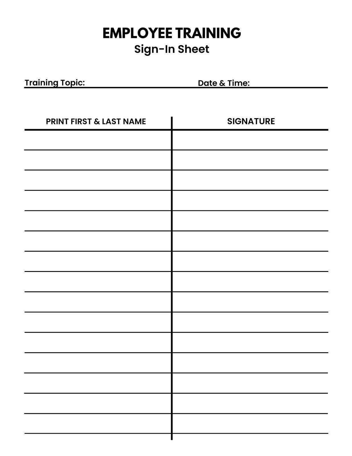 Free And Customizable Sign Up Sheet Templates in Free Printable Sign Up Sheet