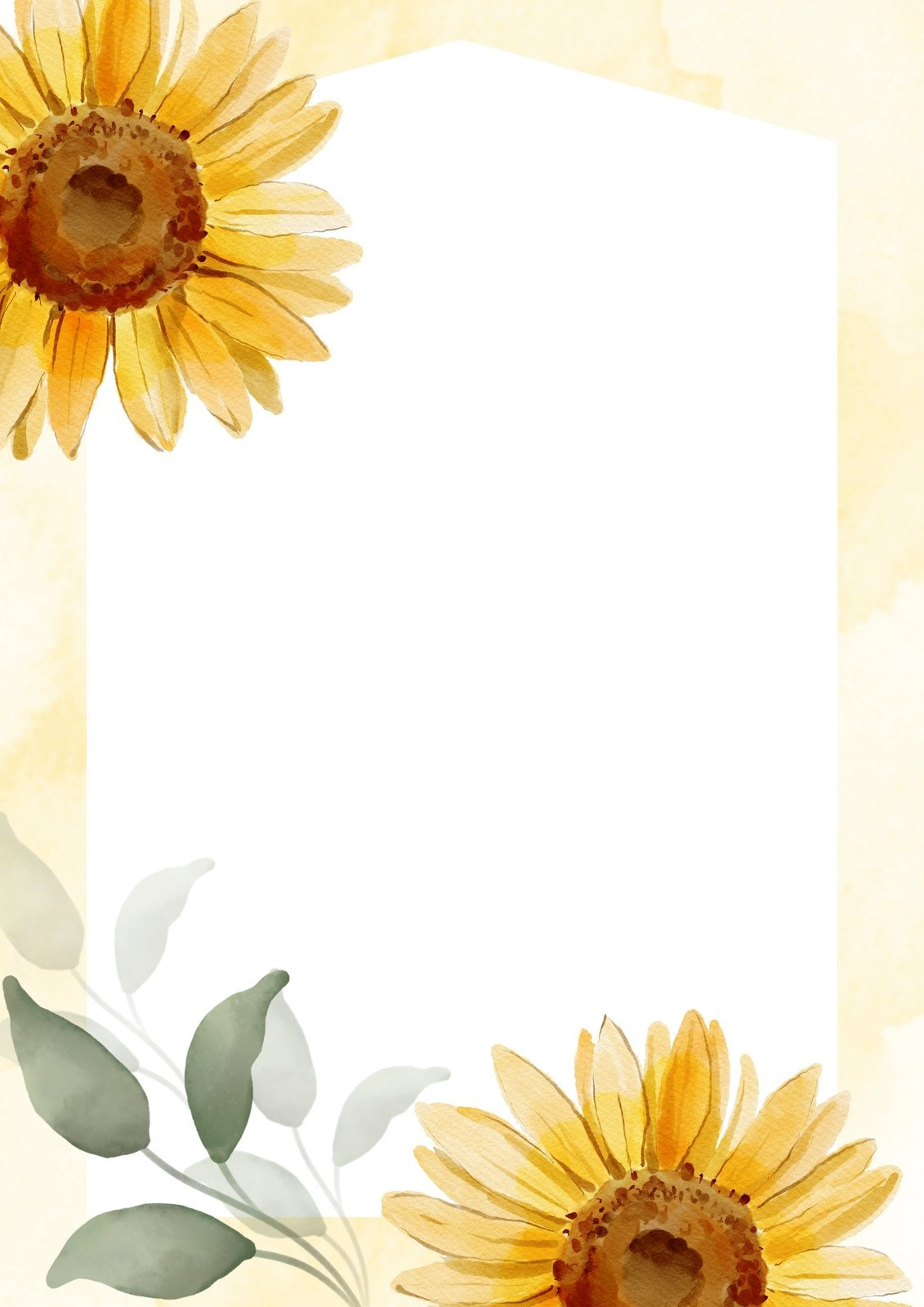 Free And Customizable Sunflower Templates within Free Printable Sunflower Wedding Invitation Templates