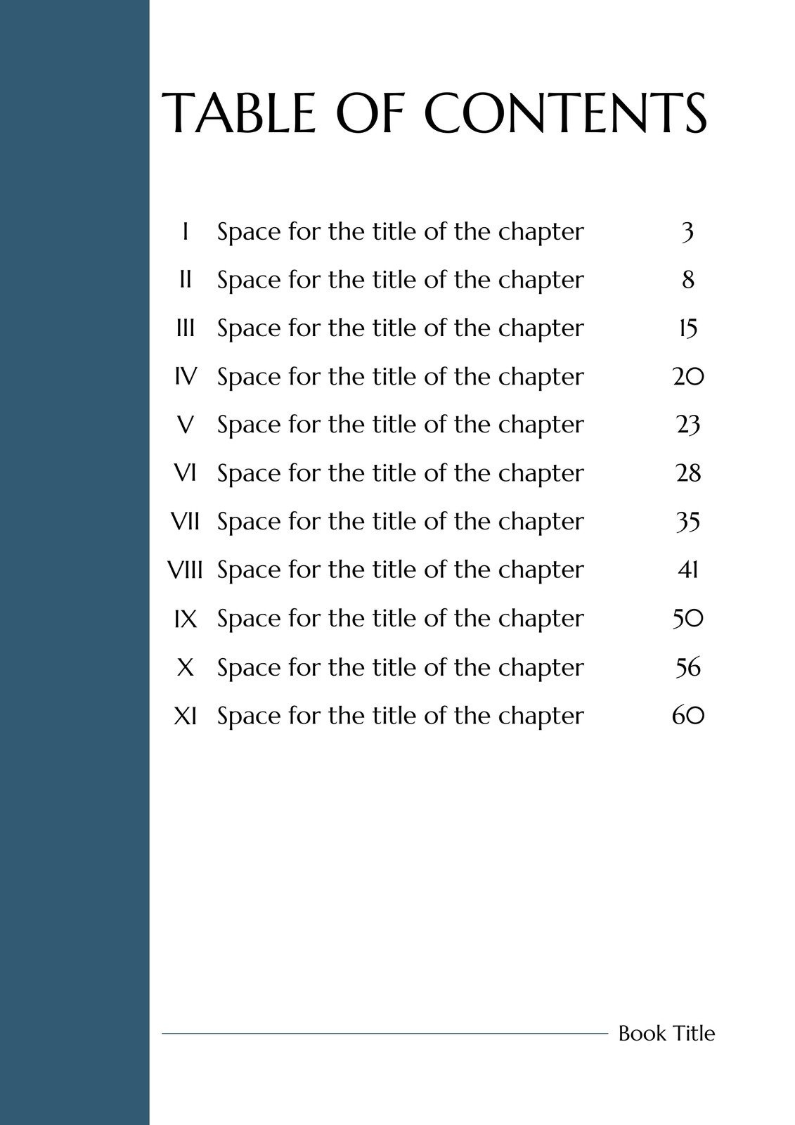 Free And Customizable Table Of Contents Templates | Canva regarding Free Printable Table Of Contents Template