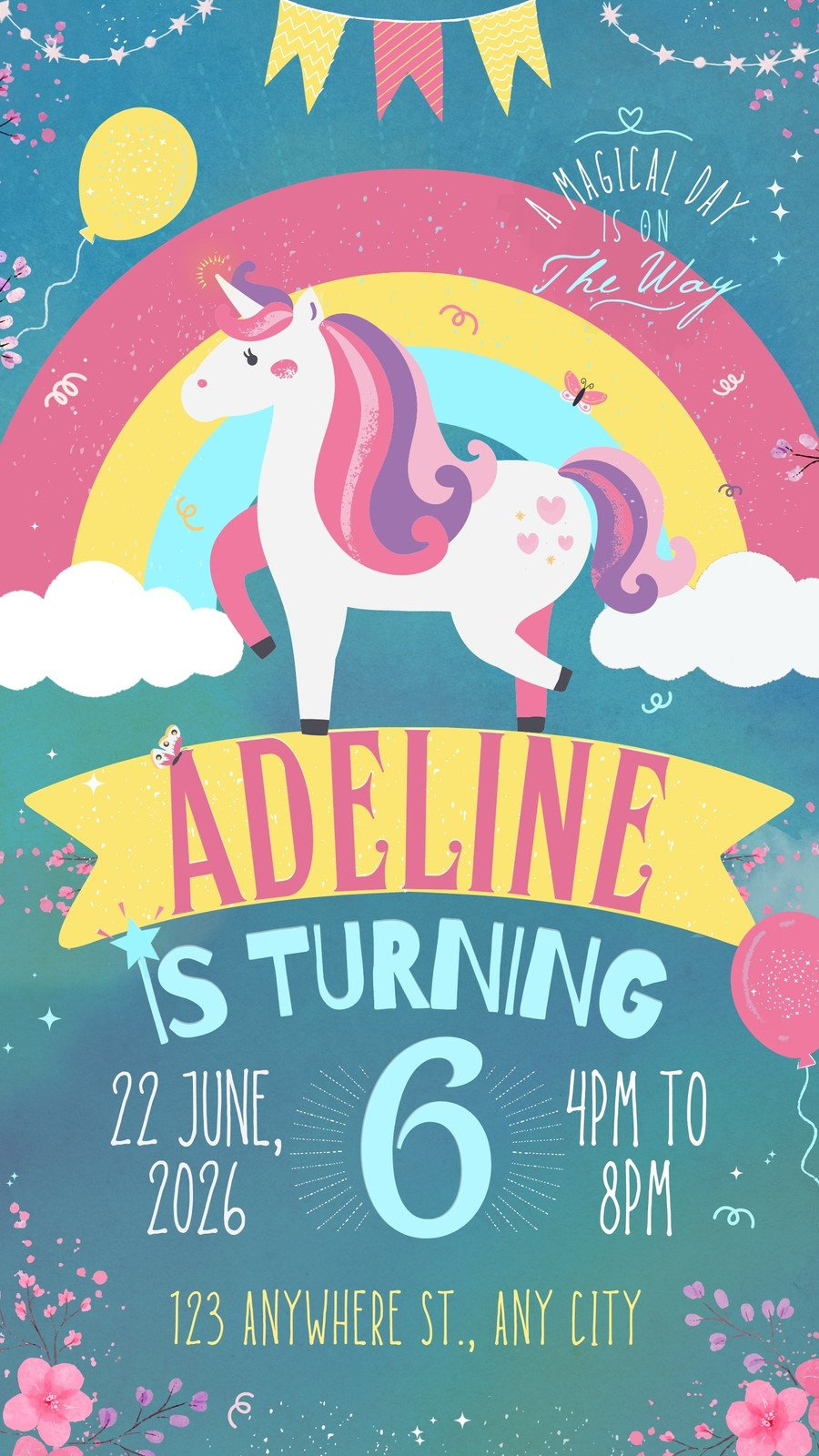 Free And Customizable Unicorn Templates - Worksheets Library within Free Printable Rainbow Unicorn Invitations