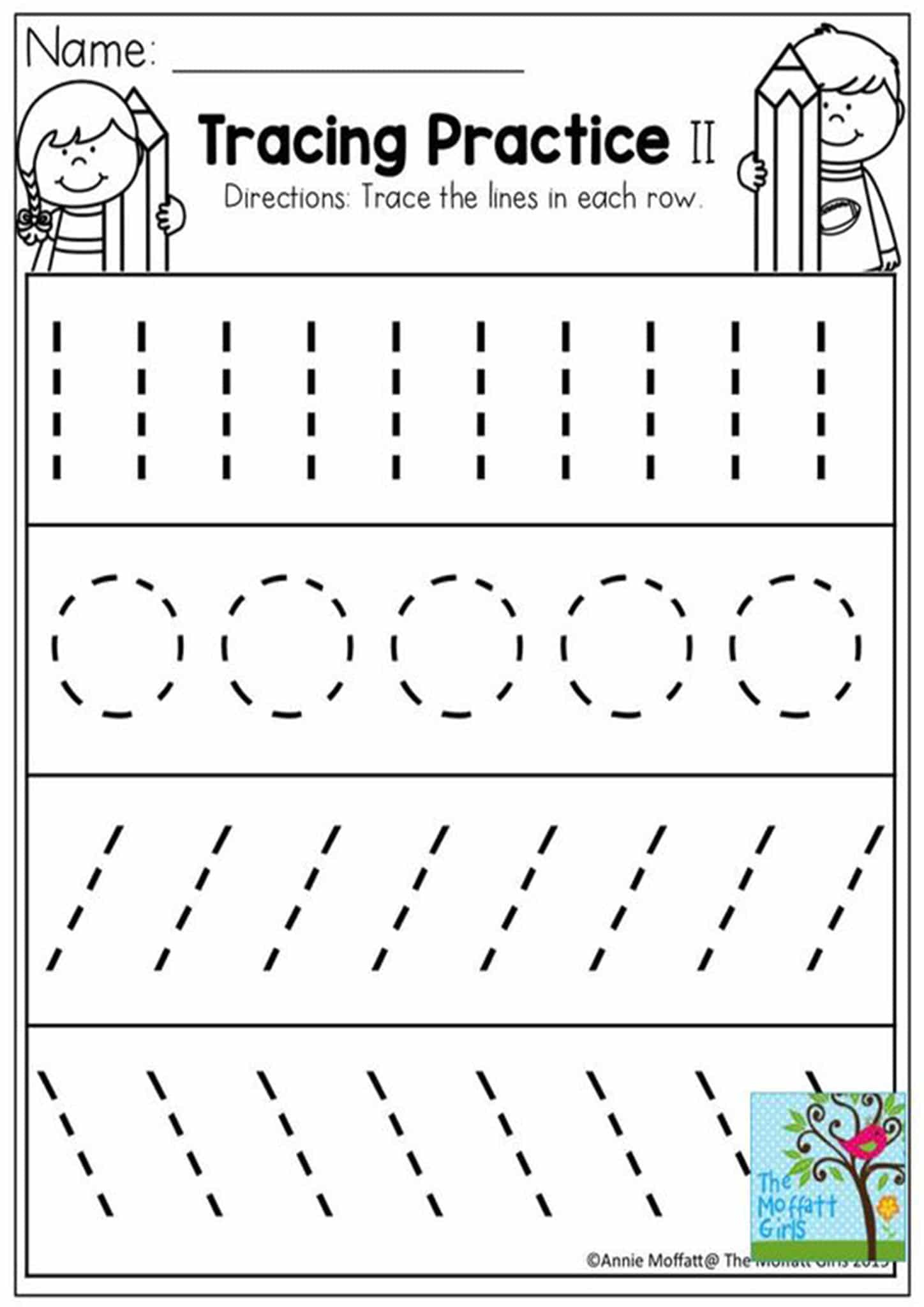 Free And Easy To Print Tracing Lines Worksheets - Tulamama throughout Free Printable Preschool Worksheets Tracing Lines