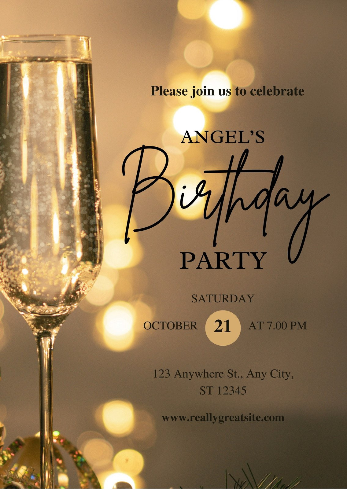 Free And Printable Birthday Invitation Templates | Canva inside Free Printable Birthday Invitations For Him