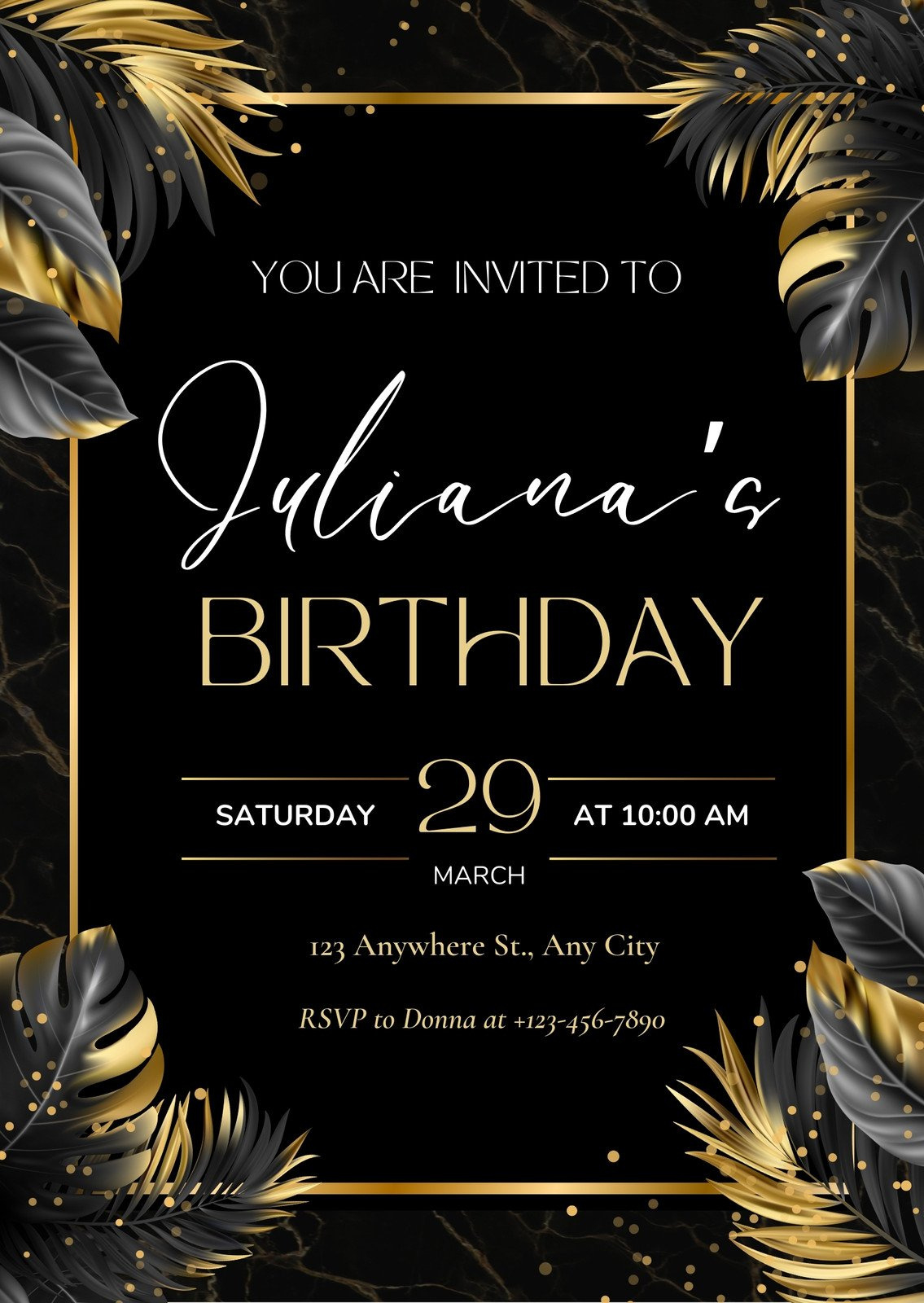 Free And Printable Birthday Invitation Templates | Canva with regard to Invitation Creator Free Printable
