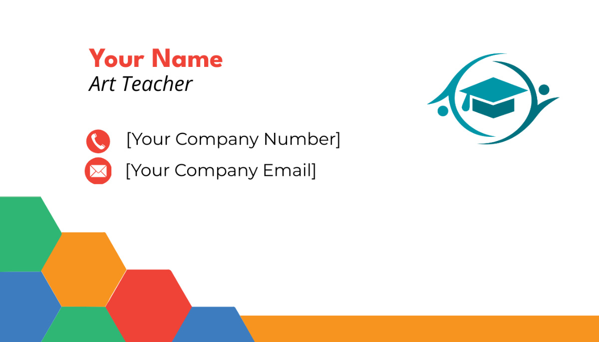 Free Art Teacher Business Card Template To Edit Online within Free Printable Business Card Templates For Teachers