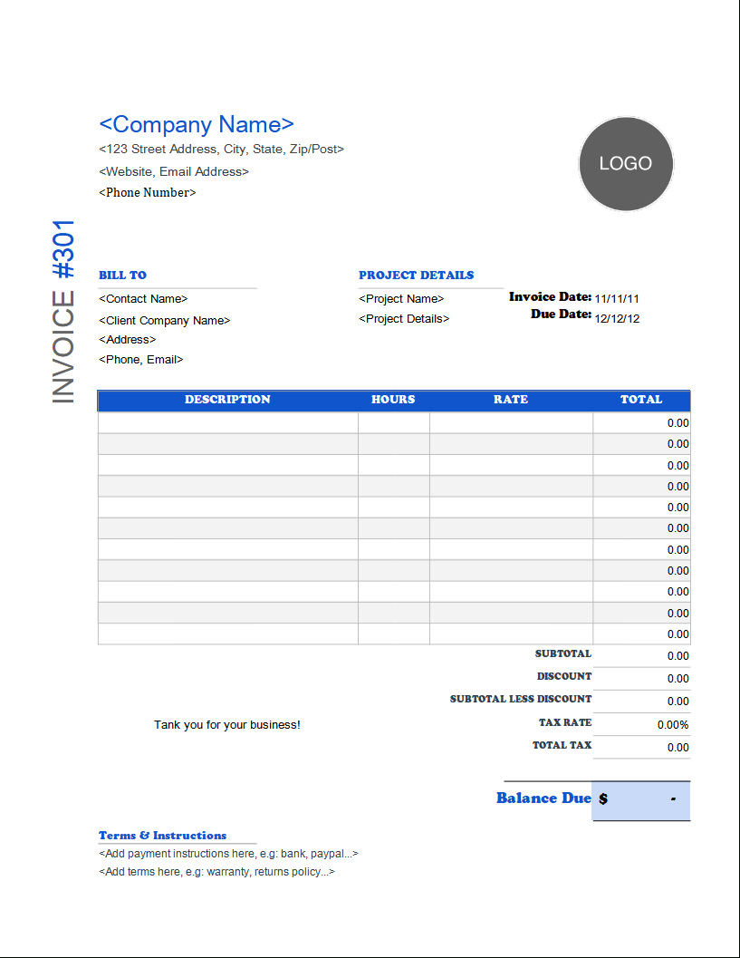 Free Auto Repair &amp;amp; Mechanic Invoice Templates inside Free Printable Auto Repair Invoice Template