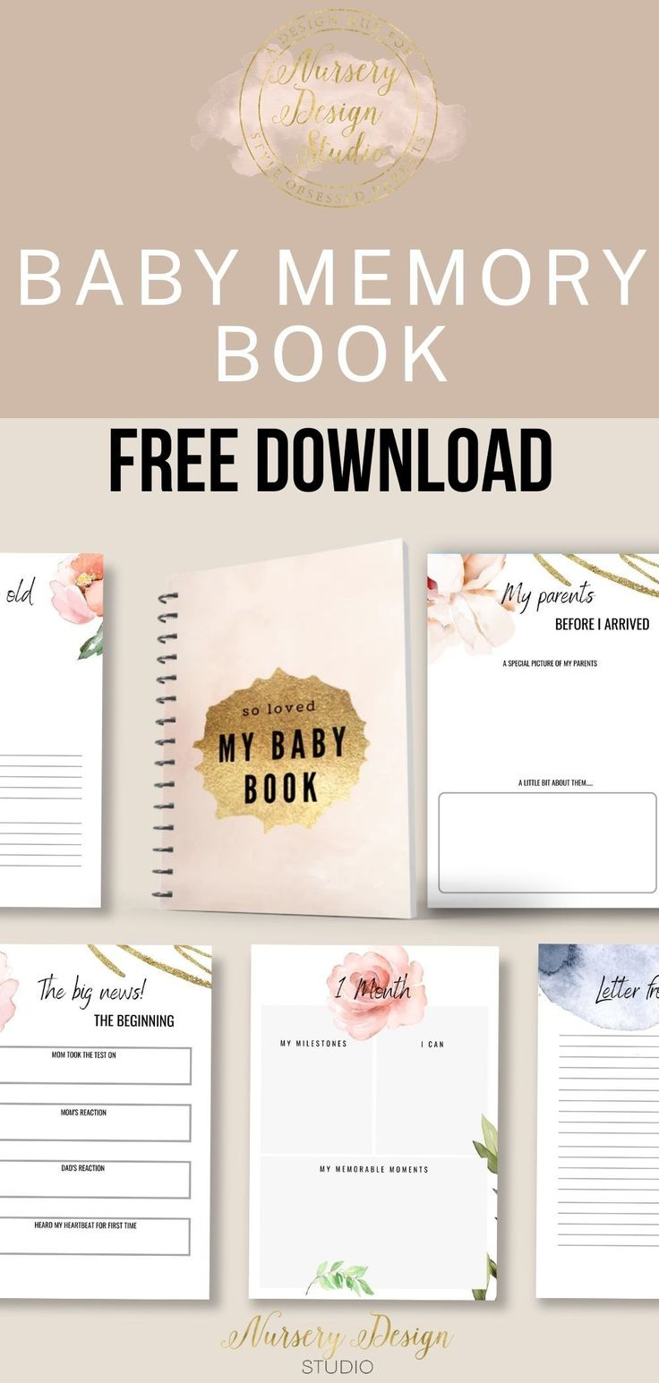 Free Baby Memory Book Download in Free Printable Baby Memory Book