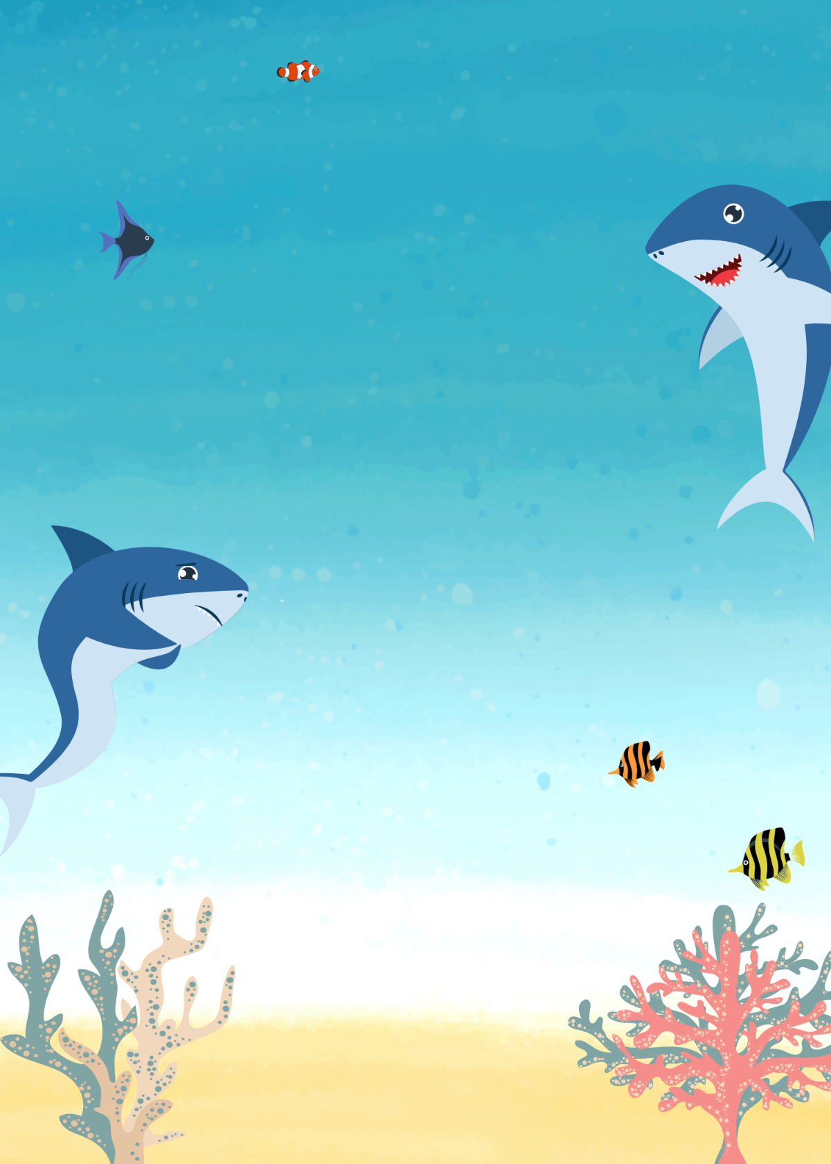 Free Baby Shark Background Invitation Template To Edit Online throughout Shark Invitations Free Printable