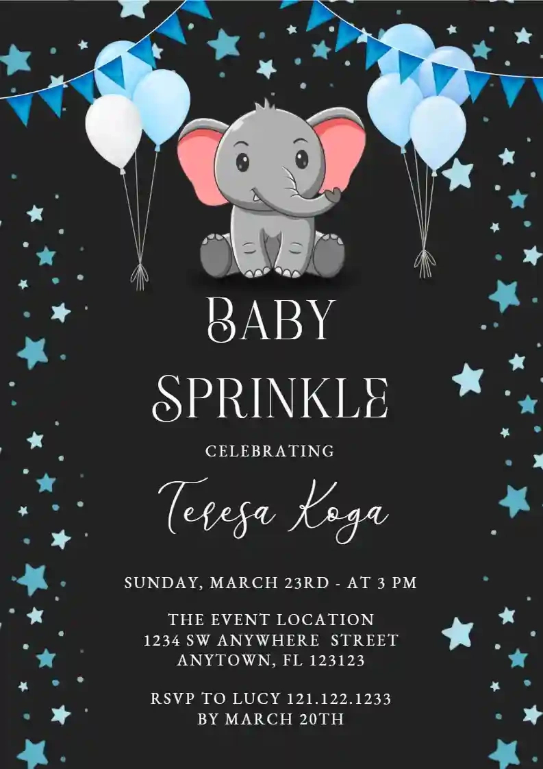 Free Baby Sprinkle Invitation Templates | Invitanku intended for Free Printable Baby Sprinkle Invitations