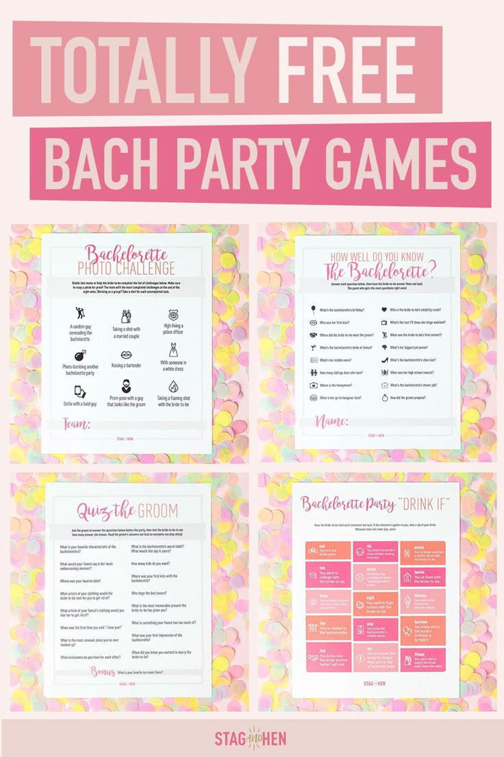 Free Bachelorette Party Game Printables with Free Printable Bachelorette Party Games