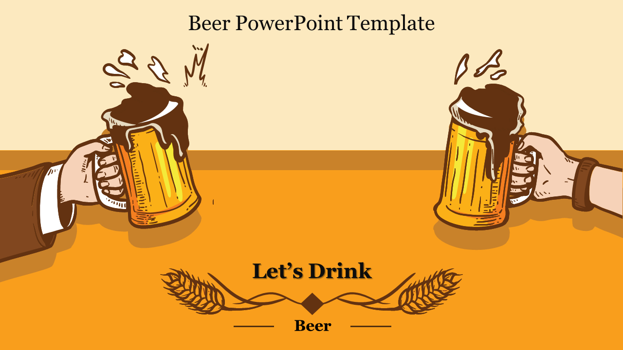 Free Beer Powerpoint Template & Google Slides Presentation regarding Free Beer Printables