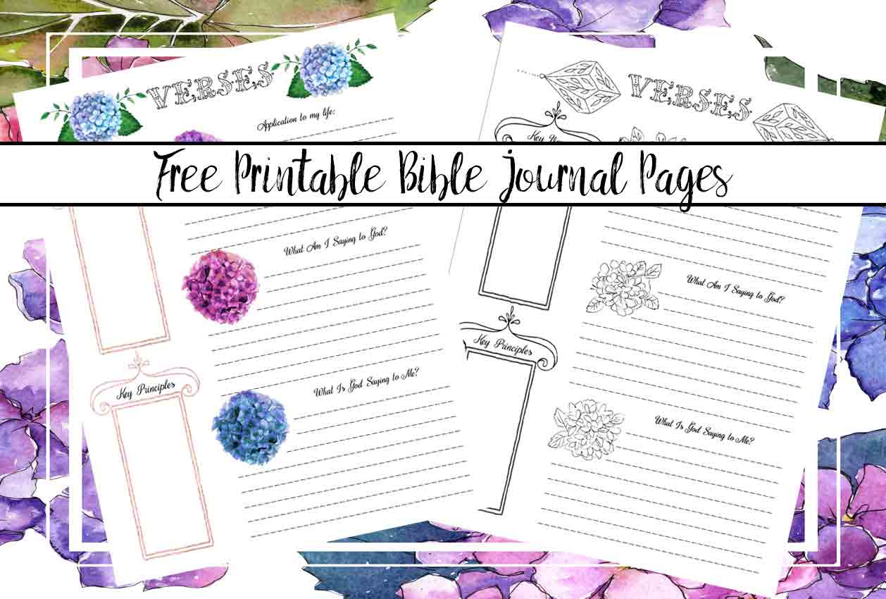Free Bible Journaling Printables (Including One You Can Color!) with regard to Free Bible Journaling Printables
