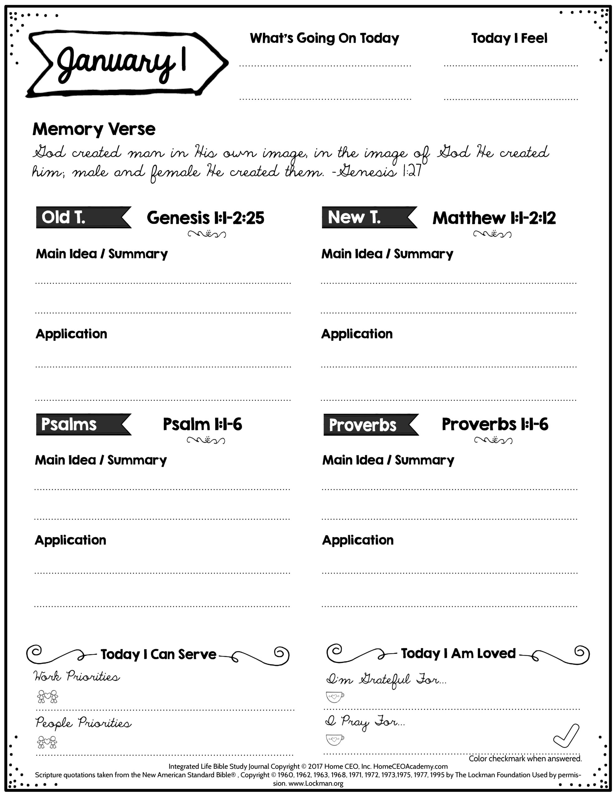 Free Bible Study Printables inside Free Printable Bible Study Journal Pages