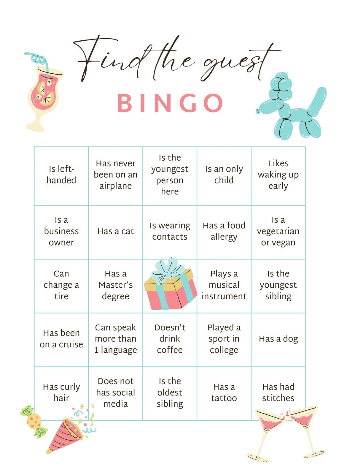 Free Bingo Card Templates To Customize And Print | Canva within Bingo Generator Free Printable