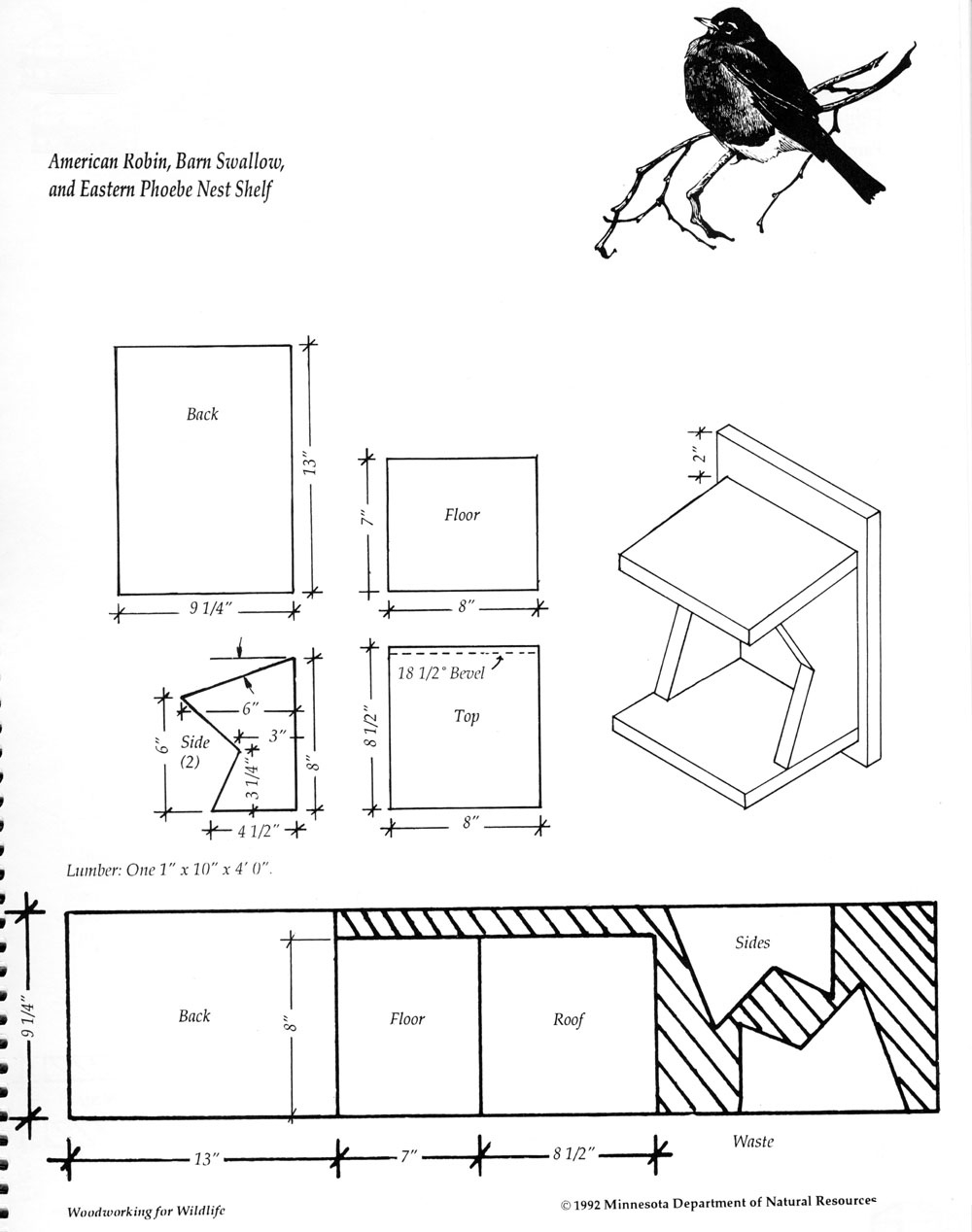 Free Bird House Plans - Bluebird, Purple Martin, Wren, More for Free Printable Purple Martin House Plans