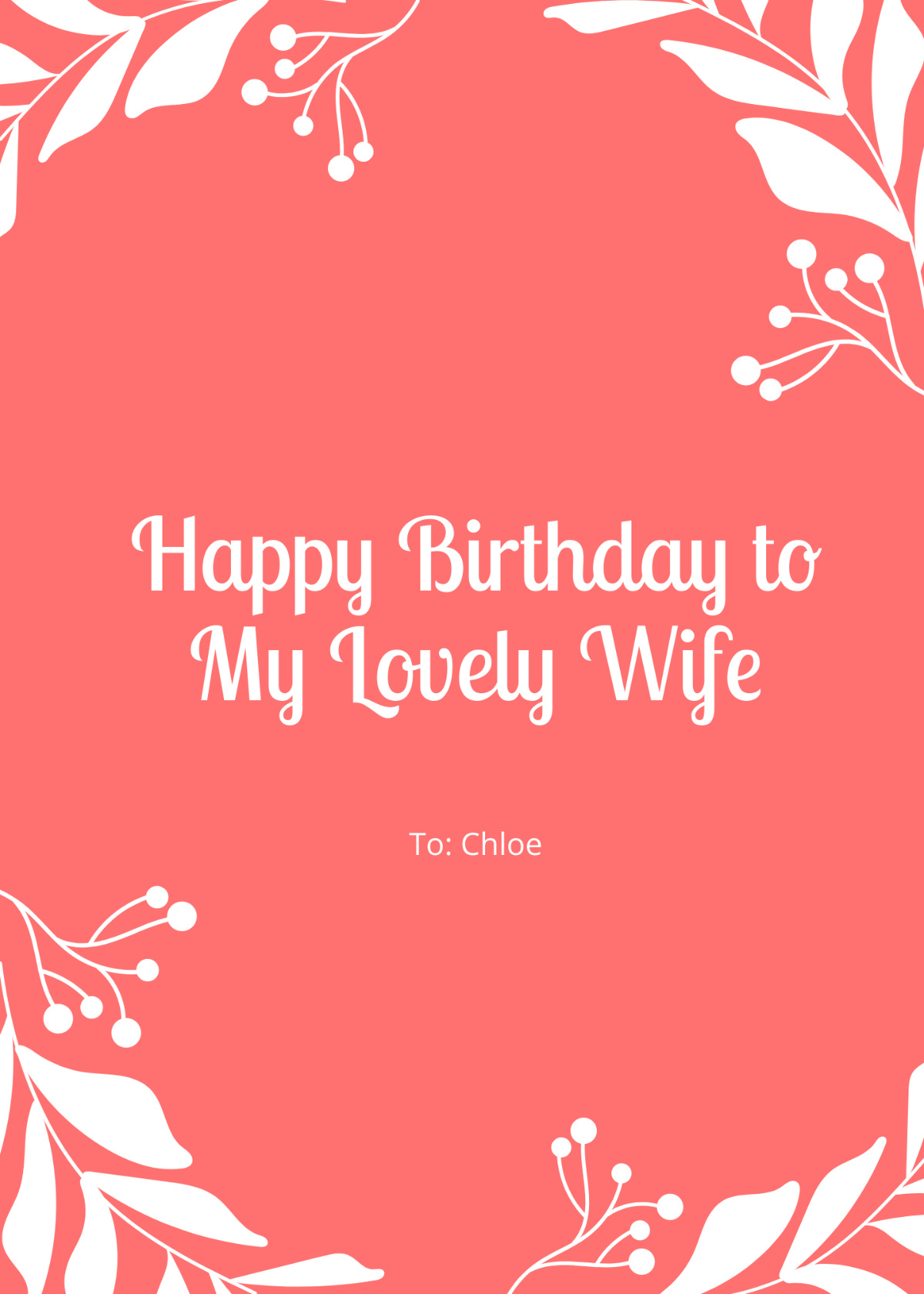 Free Birthday Card For Wife Templates, Editable And Printable with Free Printable Birthday Cards For Wife