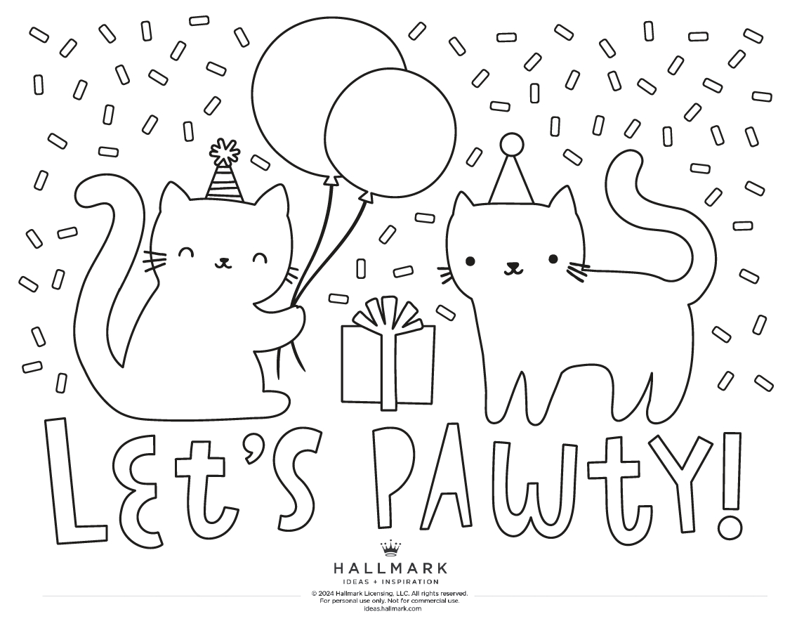 Free Birthday Coloring Pages To Add More Fun To The Celebration intended for Free Printable Hallmark Birthday Cards