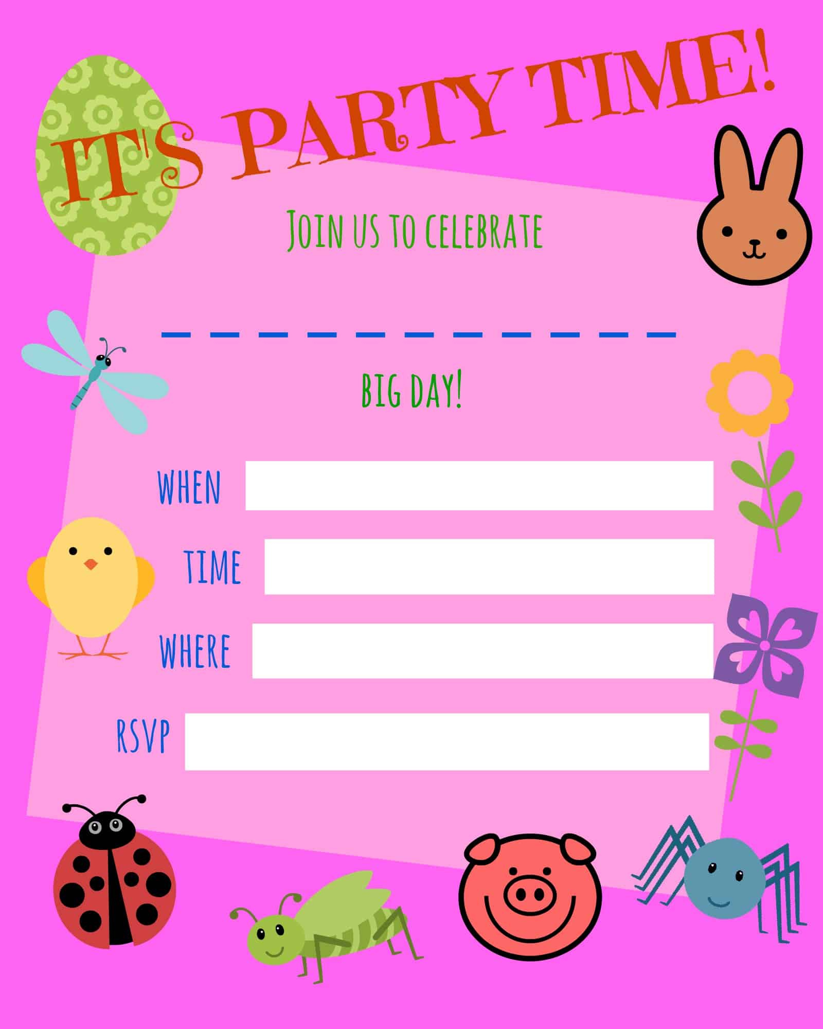 Free Birthday Invitations For Girls And How To Create Printables pertaining to Free Printable Birthday Invitations For Girl