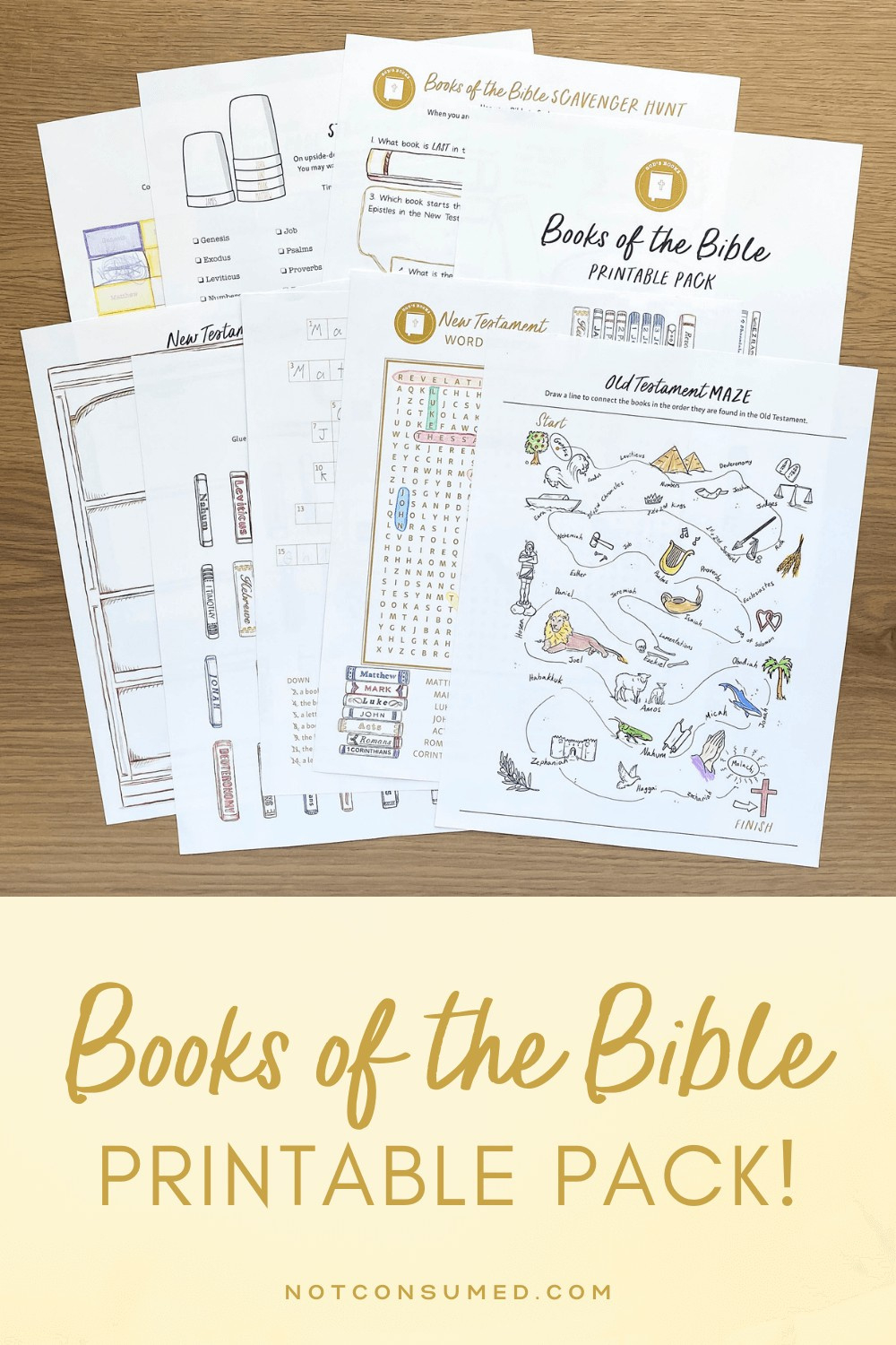 Free Books Of The Bible Printable: 7 Ways To Make Memorizing Fun! intended for Free Printable Bible Lessons For Youth Kjv
