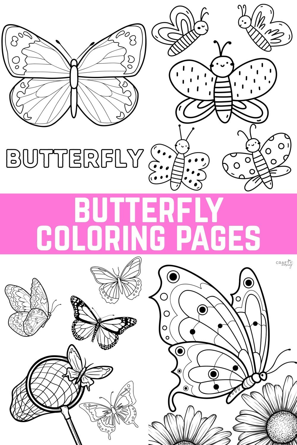 Free Butterfly Coloring Pages To Print - Crafty Morning pertaining to Free Printable Butterfly