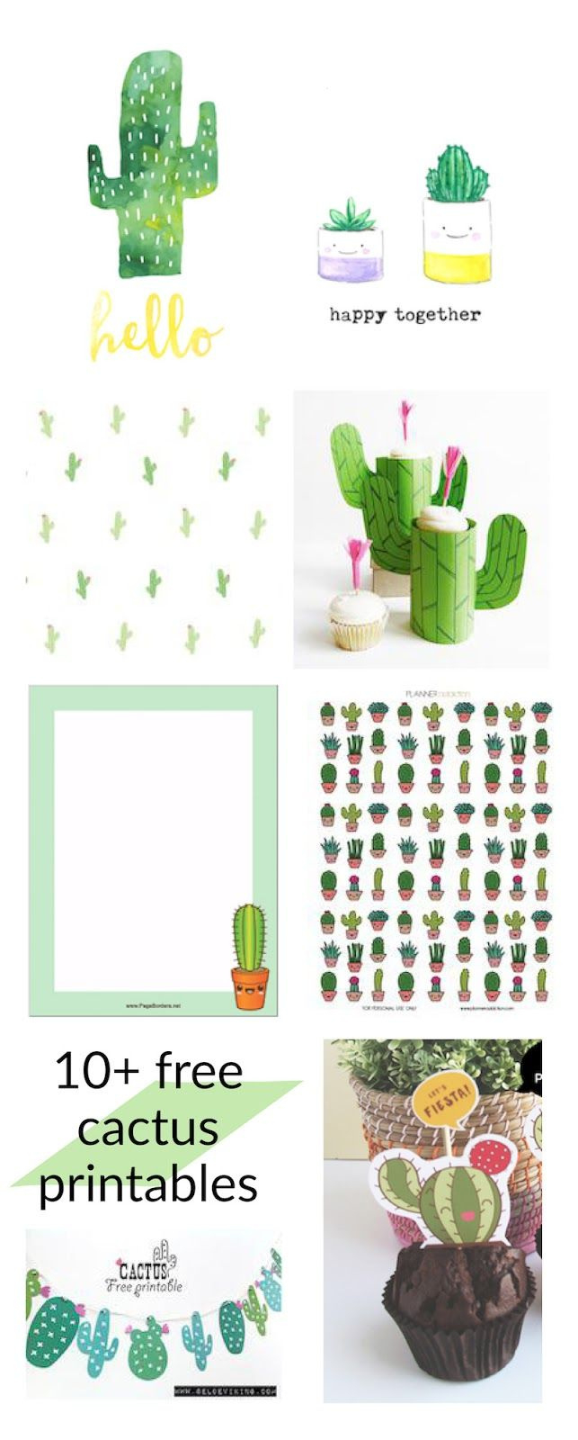 Free Cactus Printables - Kaktus - Round-Up within Free Cactus Printable