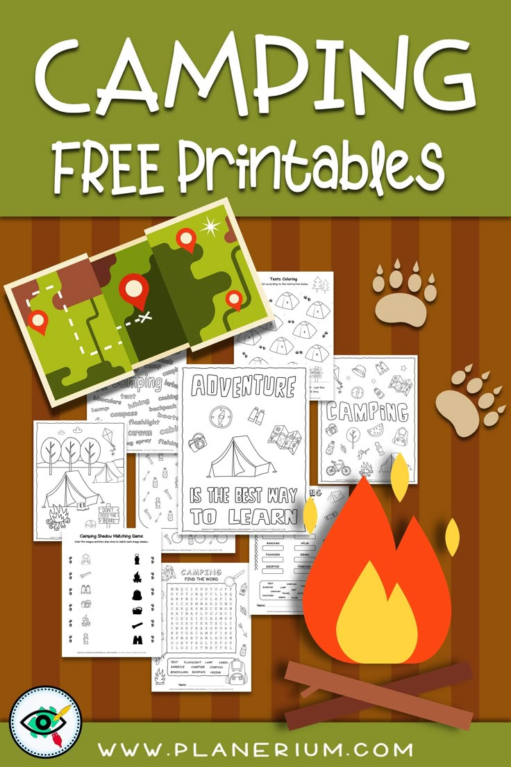 Free Camping Kids Printables throughout Free Camping Printables