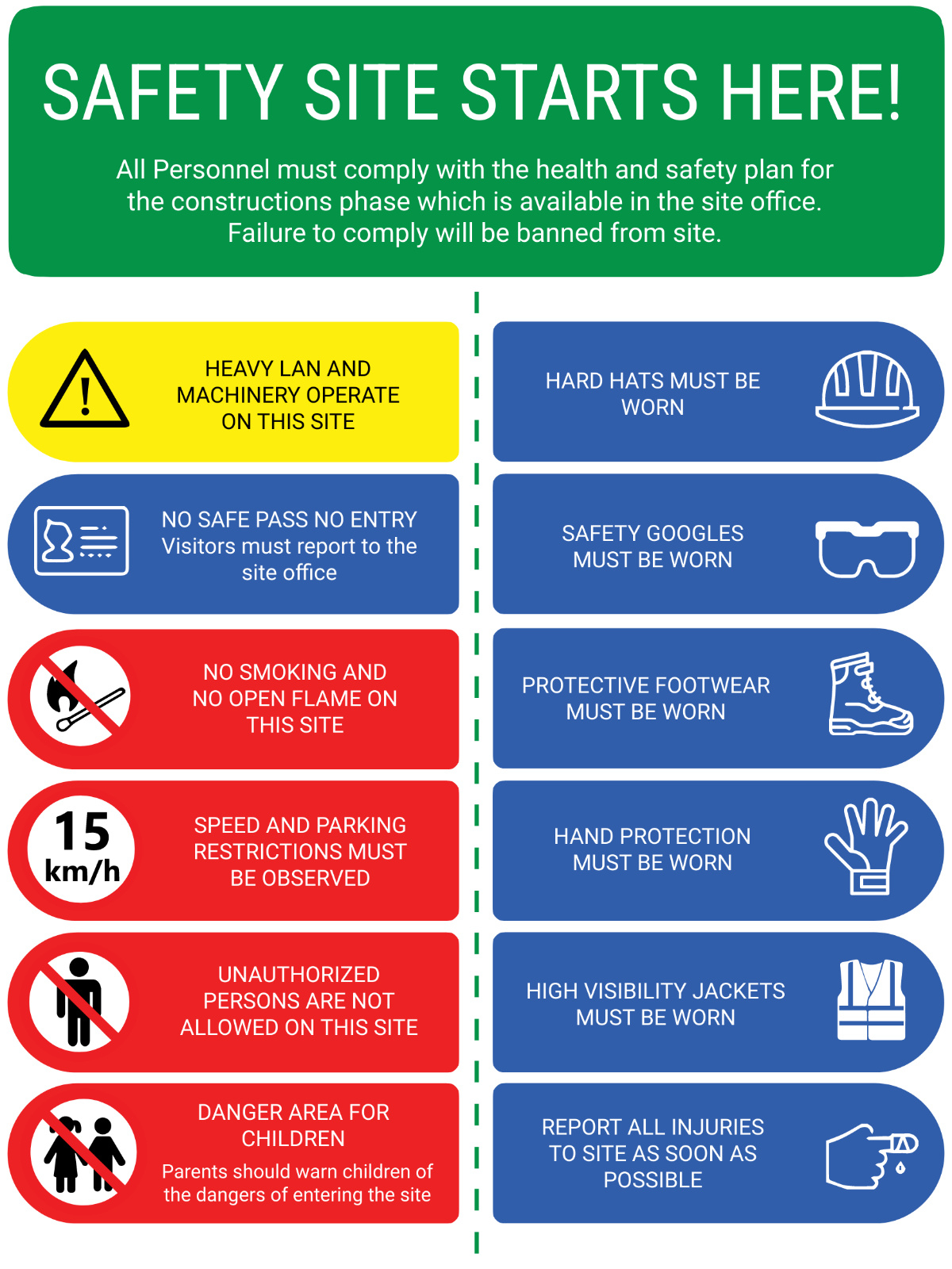 Free Caution - Health And Safety Sign Template To Edit Online in Free Printable Health And Safety Signs