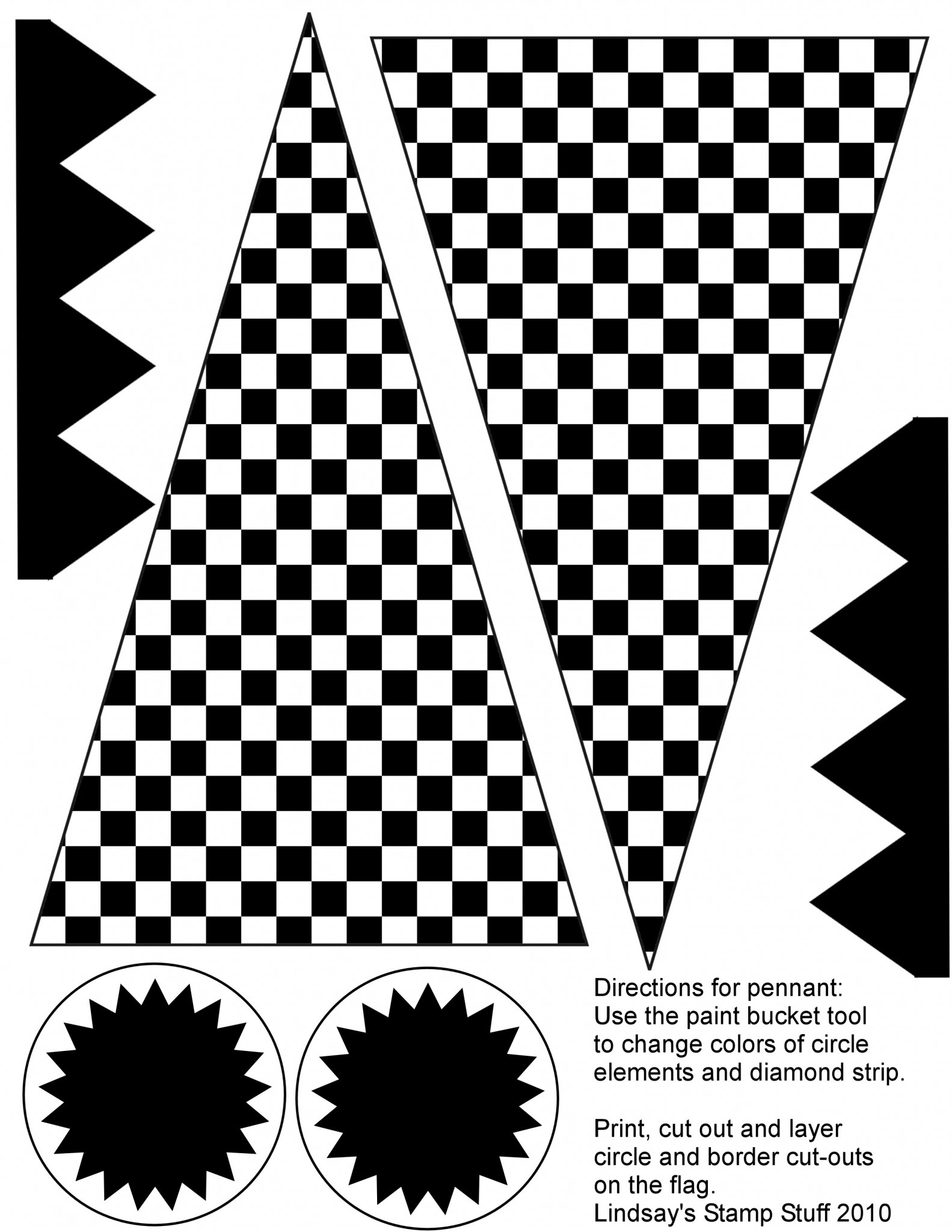 Free Checkered Flag Printables & More - Upper Sturt General Store with regard to Free Printable Checkered Flag Banner