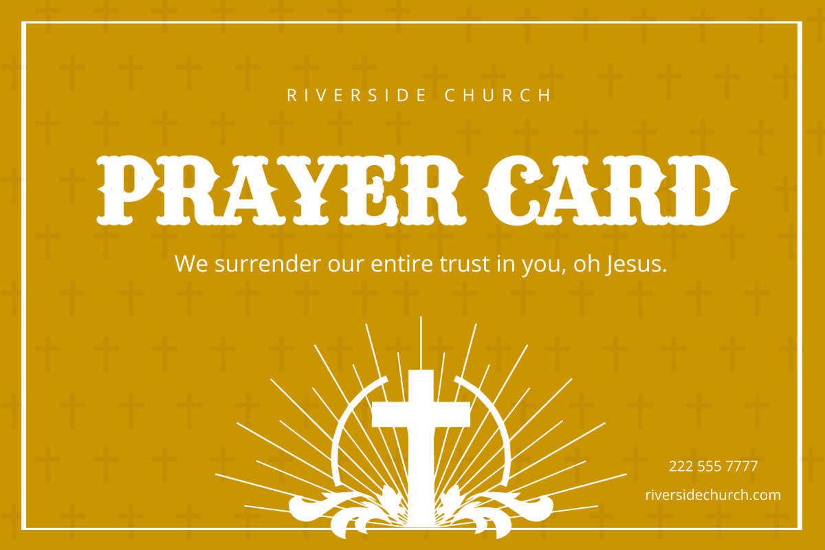 Free Christian Prayer Card Template To Edit Online with regard to Free Printable Christian Cards Online