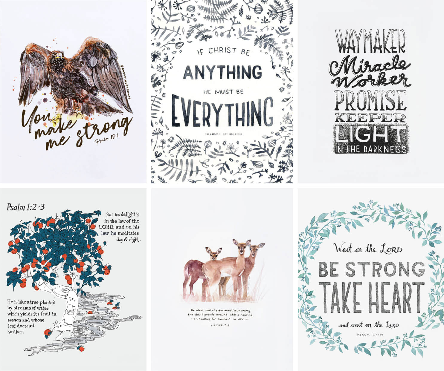 Free Christian Wall Art (12 Printables) - Gods Fingerprints with Free Printable Christian Art