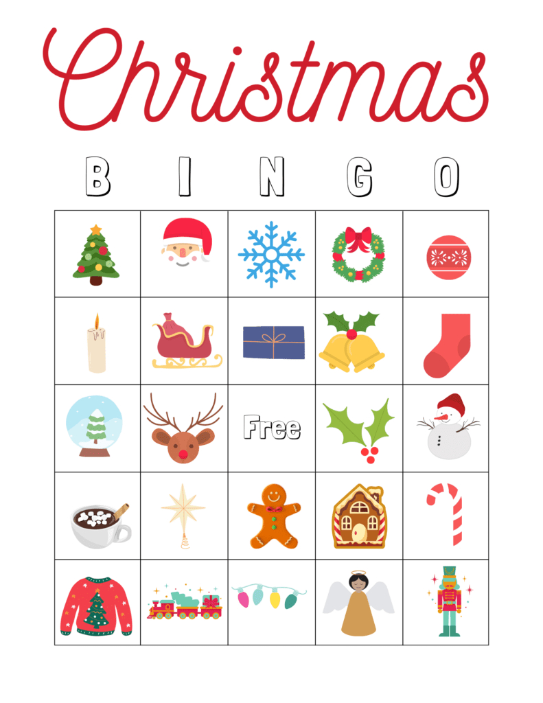 Free Christmas Bingo For Kids - Arinsolangeathome with Christmas Bingo Game Printable Free
