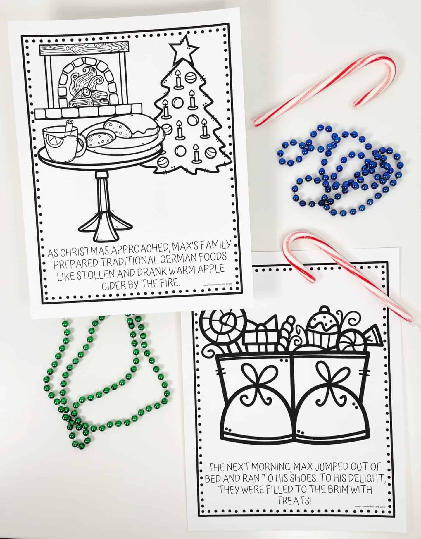 Free Christmas In Germany Coloring Pages For Kids intended for Free Printable German Christmas Cards